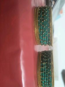 Green & Gold Bangles