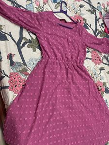 Cute Pink Midi Dress