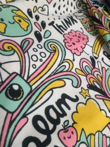 Fun Graphic Print Hoodie