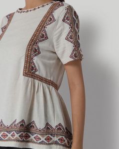 Embroidered Boho Top