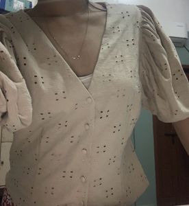 H&amp;M Puff Sleeve Top