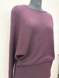 Burgundy Knit Dress
