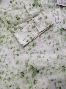 Stylish Green Print Top