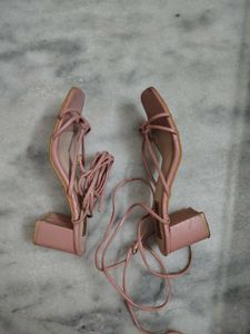 Pink Strappy Flats