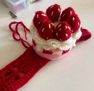 Crochet Strawberry Cake 🍰