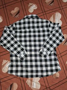 Black &amp; White Checkered Shirt
