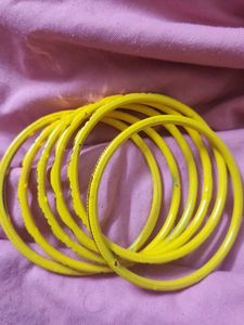 Yellow Bangle Set 6