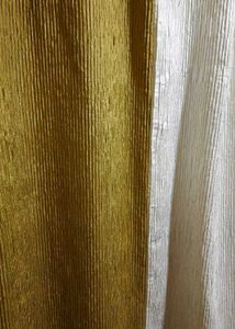 Elegant Green-White Window+Door Curtains (2 Each)