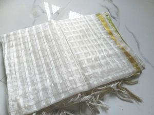 Elegant White Dupatta
