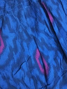 Blue Patterned Mini Dress