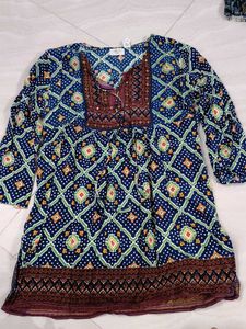 Boho Print Tunic Top