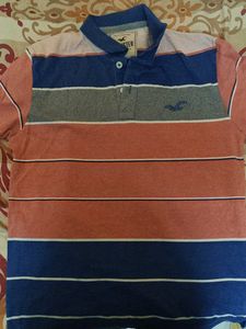 Striped Hollister Polo Shirt