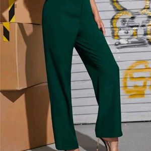 Green Wide Leg Pants