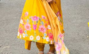 Floral Anarkali Kurta Set