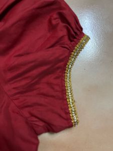 Maroon Readymade Blouse/Top