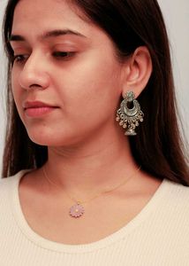 Silver Jhumka Earrings