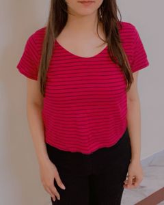 Pink Strips Top