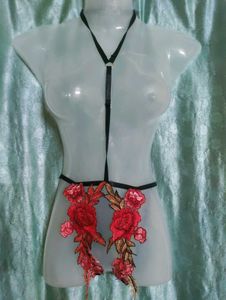 Floral Embroidered Body Harness