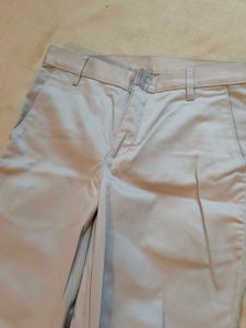 Beige Casual Pants
