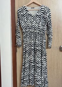 Zebra Print Maxi Dress