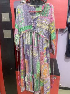 Patchwork Print Dress