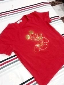 Red Mickey Mouse T Shirt