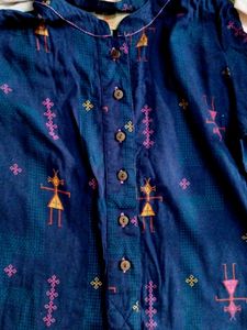 Ethnic Navy Blue Kurta