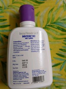 Benzac AC Face Wash