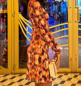 Trendy Printed Bodycon Mini Dress