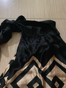 Black &amp; Gold Halter Top