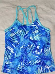 Sky Blue Stylish Sport Bra Types Top
