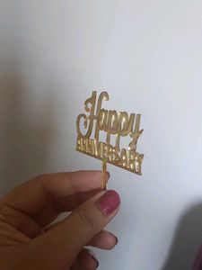 Happy Anniversary Cake Decor