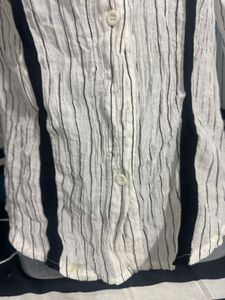 Striped Button-Up Top