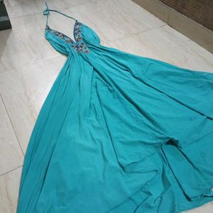 Vintage Beaded Long Dress