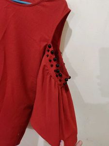 Orange Casual Top