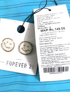 💥🆕️ Forever 21 Smiley Beaded Stud Earrings