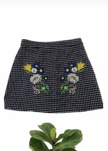 Floral Printed Mini Skirt