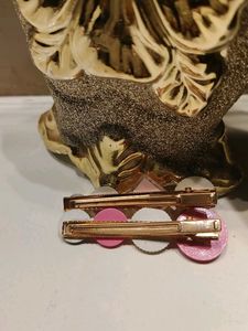Pink &amp; Gold Hair Clip