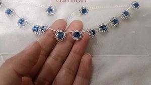 Blue Stone Jewelry Set