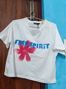 Free Spirit Crop Graphic Tee