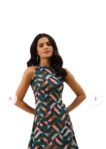 Geometric Print Dress