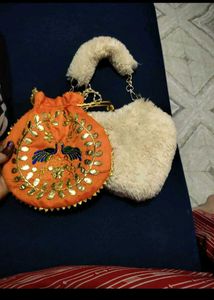 Combo Of 2 Bags Used Orange One Is New Unused