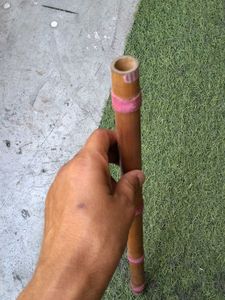 Bamboo Flute with Pink Ribbon