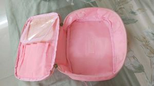 Pink Cosmetic Travel Pouch