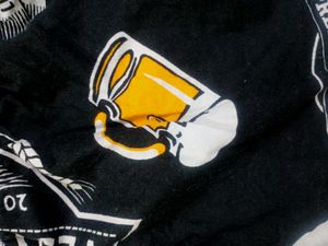 Beer Print Cotton Shorts