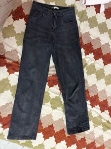 Classic Black Denim Jeans - Size 28, Length 40”