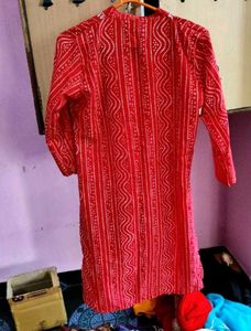 Red Embroidered Kurta❤️