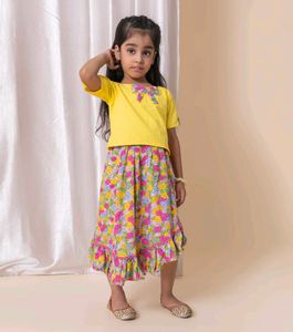 Skirt And Top Set💛 1 To 8years
