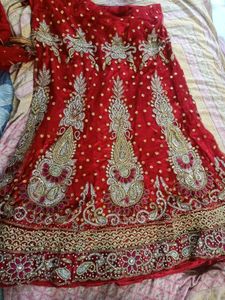 Red Embroidered Lehenga Choli