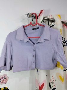 Lavender Crop Top